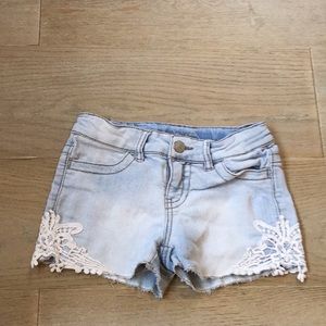 Laced Jean shorts